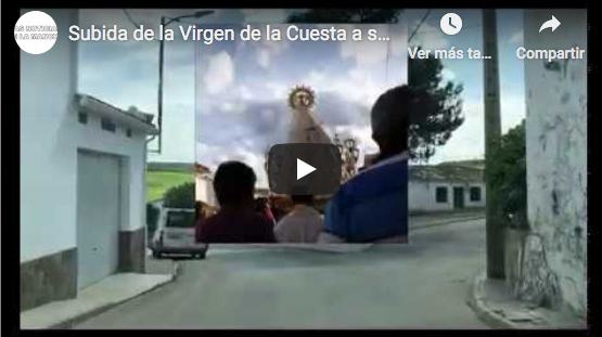 Subida de la Virgen a su ermita, romeria Mayo 2020